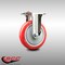 Service Caster 5 Inch 316SS Red Polyurethane Wheel Rigid Top Plate Caster SCC-SS31620R514-PPUB-RED - alternate 1